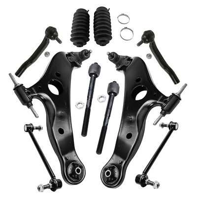 Kit de suspensión delantera brazos de control inferiores barras de amarre para Toyota Sienna 2004-2010 Foto 1 de 4