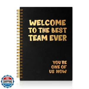 PUVOXHO Willkommen beim besten Team aller Zeiten 160 leere Seiten Spiral-Notizbuch, neue EM - Bild 1 von 5