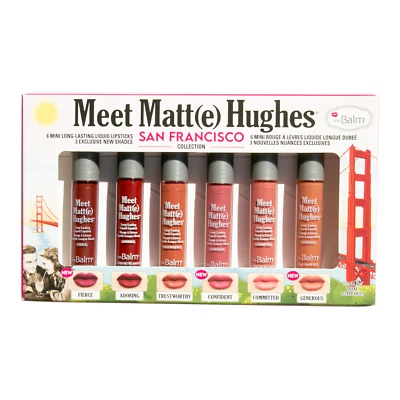theBalm Meet Matte Hughes San Francisco -  6 Mini Long-Lasting Liquid Lipsticks - Image 1 of 4
