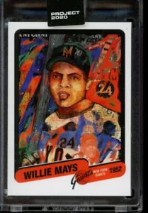 Topps Project 2020 #15 Willie Mays 1952 Card by Andrew Thiele with Box SP - Picture 1 of 2