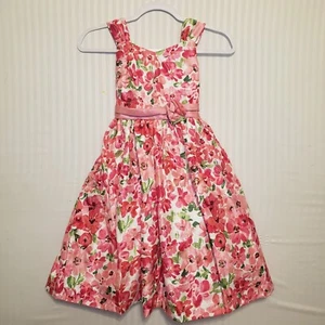 Beautiful Spring Jayne Copeland Girl's Floral Lining Tulle Sleeveless Dress Sz7 - Picture 1 of 11