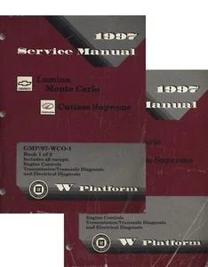 1997 GM Lumina & Monte Carlo ~ Olds Cutlass  Supreme Service Manual ~ W Platform - Picture 1 of 3