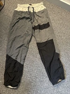 NIKE FLIGHT SERIES Basketball Track Pants Sweatpants Gray Black Drawstring Small - Picture 1 of 8