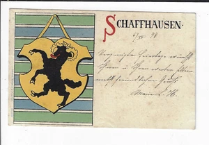 Postal Schaffhausen Cantón Suiza Suiza Pioneer 1898 p1107 - Imagen 1 de 2