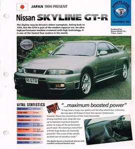 Folleto IMP Nissan Skyline GT-R 1997/1998, GTR - Imagen 1 de 2