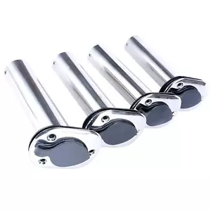 Amarine Made 4 Pack 90 Degree Boat Marine Stainless Steel Fishing Rod Holder - Picture 1 of 9