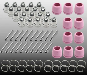 60pcs Consumables For Plasma Cutter CUT50F Pilot Arc Torch CUT500FPI Pilot Arc - Picture 1 of 10