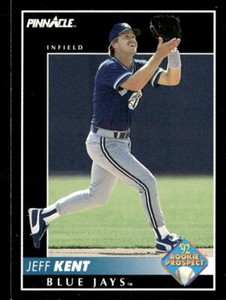 Jeff Kent 1992 Pinnacle Rookie Card #522 Toronto Blue Jays