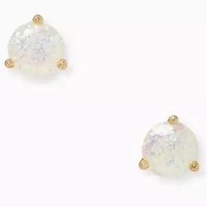Kate Spade Earrings Opal Glitter Studs Rise & Shine Gold Stud Jewlery - Picture 1 of 4
