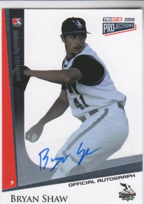 2009 TRISTAR PROjections Autographs #201 Bryan Shaw Auto - NM-MT - Image 1 of 2
