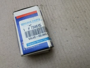 Daewoo 734615 valvola di regolazione funzionamento Valve Idling Control NUOVA IMBALLO ORIGINALE merce di magazzino non montata - Foto 1 di 3