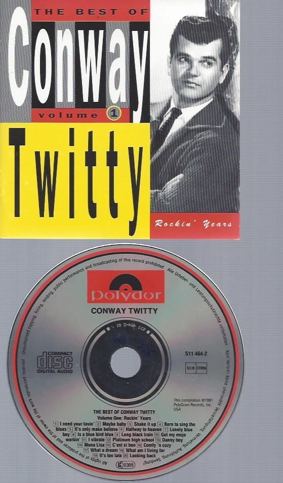 CD--CONWAY TWITTY -1991- -- BEST OF VOL. 1: ROCKIN' YEARS - Bild 1 von 1