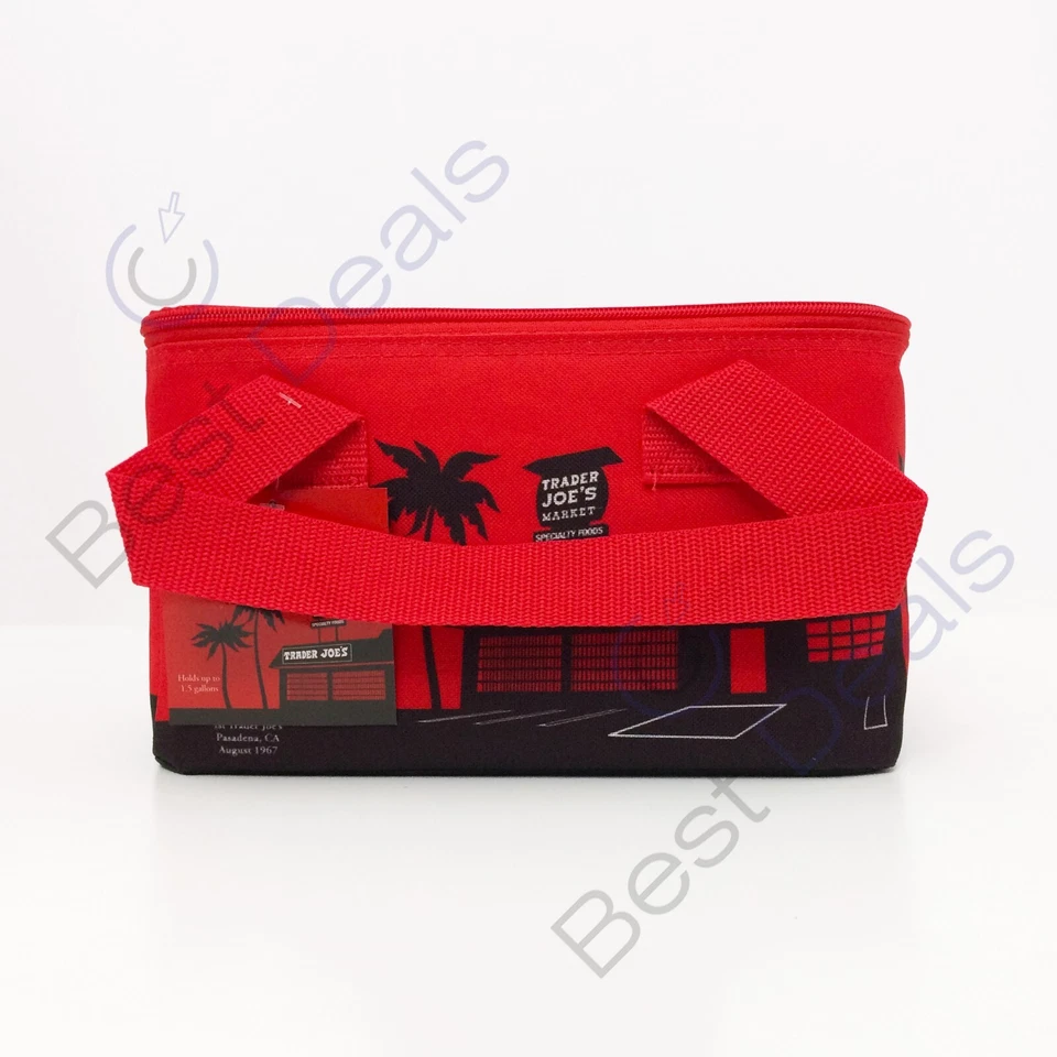 NUEVO Bolso de Mano Trader Joe's Mini Aislado Lonchera Rojo ¡EDICIÓN LIMITADA!! Foto 1 de 4