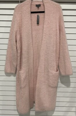 NWT The Limited Pillar Pink Open Front  Cardigan Plus Size Sweater Pockets 1X - Image 1 of 4