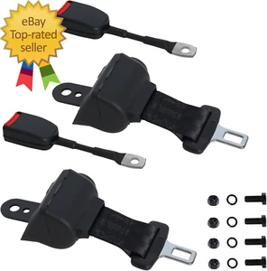 Upgraded Golf Cart Seat Belts Kit Universal Retractable for Golf Carts Compatibl - Picture 1 of 7