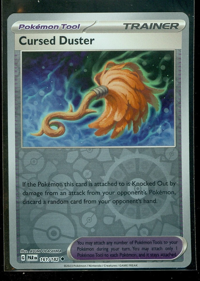 Pokemon CURSED DUSTER 161/182 Paradox Rift - Rev Holo - - MINT - Image 1 of 1