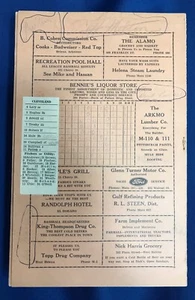 1937 Cotton States League 5 Cent Scorecard BILL TERRY Auto Signed HOF JSA COA - Picture 1 of 5