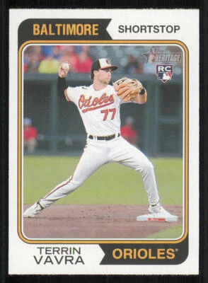 2023 Topps Heritage #148 Terrin Vavra RC - Image 1 of 2