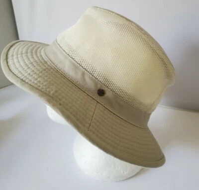 Stetson No Fly Zone  Mesh khaki  bucket Hat size Medium  - Image 1 of 4