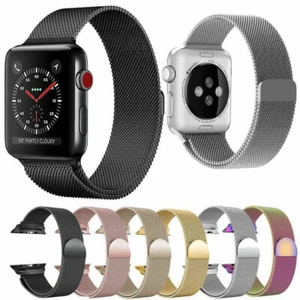 Correa de correa para iWatch de acero inoxidable Milanese + estuche Apple Watch Series 2/3 38 y 42 mm - Imagen 1 de 19
