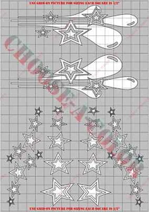 SHS4400P-X Star Drips RC Karosserie Lack Maske Kit in Farben - Bild 1 von 4