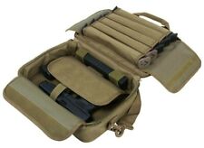 VISM Double Pistol Range Bag Discreet Handgun Go Bag Tactical Pistol Case TAN-