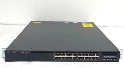 Cisco Catalyst WS-C3650-24TD-L 24x 1G Ethernet Ports 2x 10G Uplink ports Switch - Image 1 of 3
