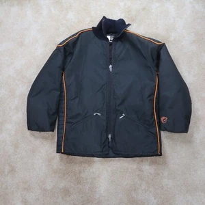 Vintage Arctic Wear Jacket Men's Large Black Full zip insulated Snowmobile - Picture 1 of 10