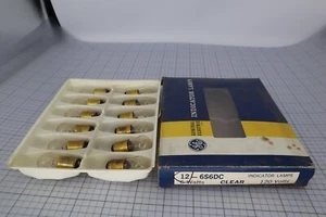*New in Box of 12* GE 12-6S6DC Clear Indicator Lamps 6 Watt 120 Volts - Picture 1 of 3