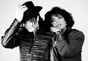 Famous Pop Star Micheal Jackson with Oprah Winfrey A3 Art Poster Print - Picture 1 of 1