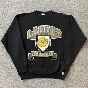Vintage Logo 7 NBA Los Angeles Lakers Basketball Sweatshirt Mens Large - Picture 1 of 5