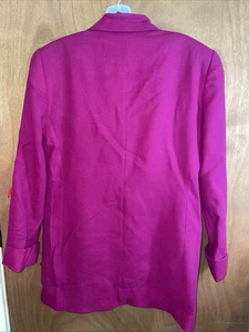 Conjunto de falda/chaqueta para mujer DANA BUCKMAN lana fuscia ver fotos talla 4 pequeña. CR-81 - Imagen 1 de 8