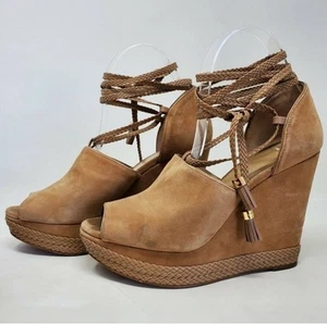 #6059. Michael Kors Hastings Suede Wedge Women's Size 8. NEW IN BOX - Picture 1 of 9
