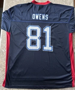 TERRELL OWENS BUFFALO BILLS JERSEY(T.O.)-2XL REEBOK NFL PLAYERS ON FIELD-VG USED - Picture 1 of 22