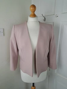 PHASE EIGHT Light/Dusky Pink Edge to Edge Bolero Jacket Size 12 Formal Occasion - Picture 1 of 5