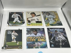 2025 Topps Bowman Heritage Jacob Wilson Rookie RC Lot 6 Cards Oakland Athletics - Picture 1 of 7