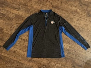 Oklahoma City Thunder Shirt Medium M Quarter Zip Langarm OKC NBA - Bild 1 von 3