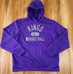 Felpa con cappuccio Nike Sacramento Kings viola uomo taglia M pullover Dri-Fit - Foto 1 di 10