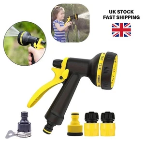 10-Pattern Metal Spray Gun High Pressure Water Nozzle Head for Garden Hose Pipe - Picture 1 of 13