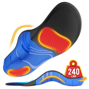 240+lbs Plantar Fasciitis Insoles Men Women, Comfort Heavy Duty High Arch Sup... - Picture 1 of 6