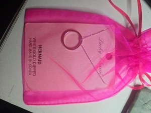 Lucky Charm Brand  Cycle Of Love Mermaid Necklace Silver Tone No Magnetic - Picture 1 of 4