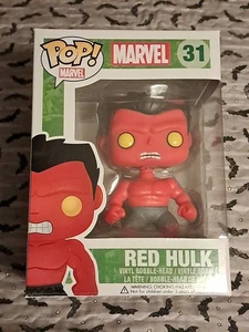 Funko Pop! - Marvel - Red Hulk #31 Vaults Retired Near Mint w/ Pop Protector  - Bild 1 von 6