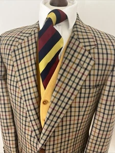 Chaqueta Blazer Deportiva DAKS Para Hombre Estilo Casa Cuadros 100% Lana Tweed Talla 40S - Imagen 1 de 16