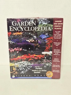 Garden Encyclopedia ~ Windows 95 CD ~ Jardinería ~ Sierra Home, 1998 ~ NUEVO Y SELLADO Foto 1 de 4
