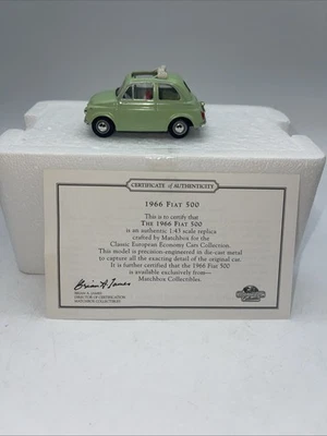 Fiat 500 VEM06-M 1966 1966 Dinky Matchbox vintage en muy buena condición a EC 1/43 Foto 1 de 4