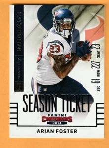Arian Foster Houston Texans 2014 Panini Contenders #93 Tennessee Volunteers - Picture 1 of 2