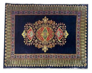 Teppich Keshan Handgeknüpft Perserteppich Orientteppich Tappeto Carpet 80x104cm - Bild 1 von 4
