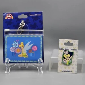 Tinker Bell Hidden Mickey Open Edition Collection Pin And Lanyard Pouch Disney - Picture 1 of 5
