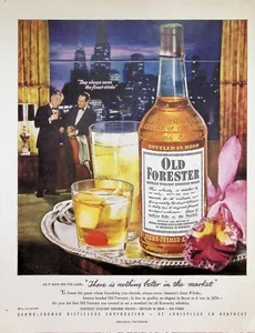 VINTAGE 1950s Print Ad ~ Old Forester Whisky ~ There is nothing better... - Picture 1 of 1