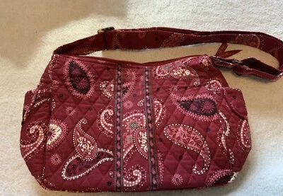 Vera Bradley ON THE GO Cartera MESA ROJO Bolso de Hombro Bandana 2006 Bolso de Mano Foto 1 de 4